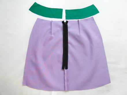 How to finish a waistline of a skirt - tutorial