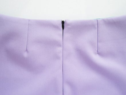 How to finish a waistline of a skirt