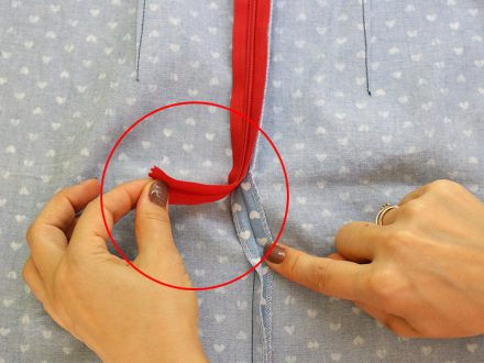 How to shorten an invisible zipper