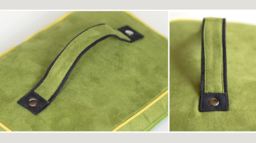 Learn how to sew double colored bag handle, bag straps